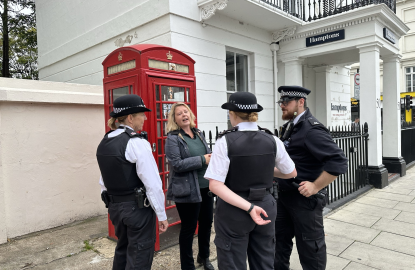 Nickie's walkabout with the police in Pimlico