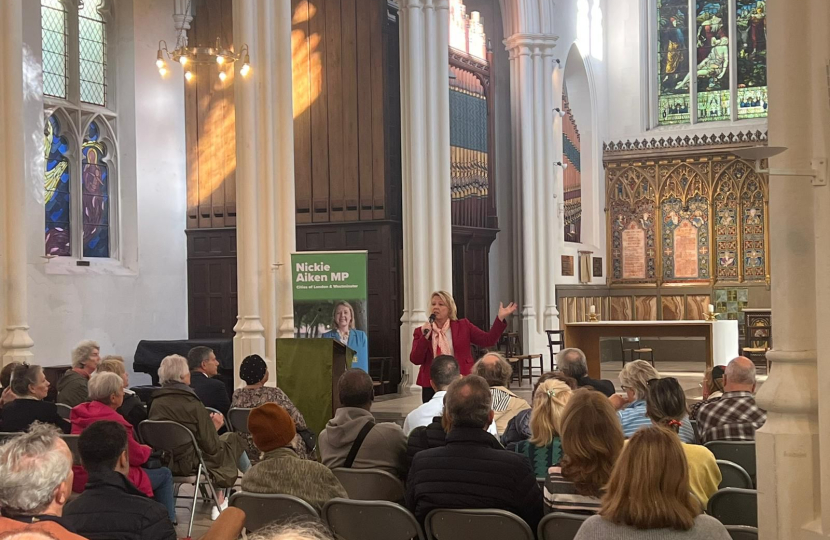 Nickie held her latest public meeting