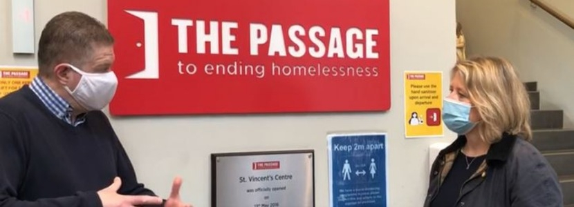 Nickie at The Passage charity