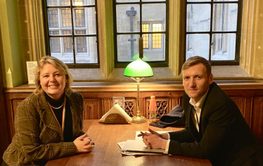 Nickie with Lee Rowley MP